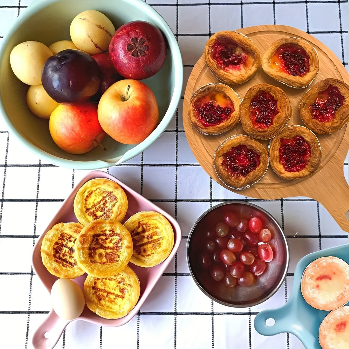 Aluminum Foil Mini Pie Pans 7.62cm Non-Stick Disposable Tart Molds for Baking