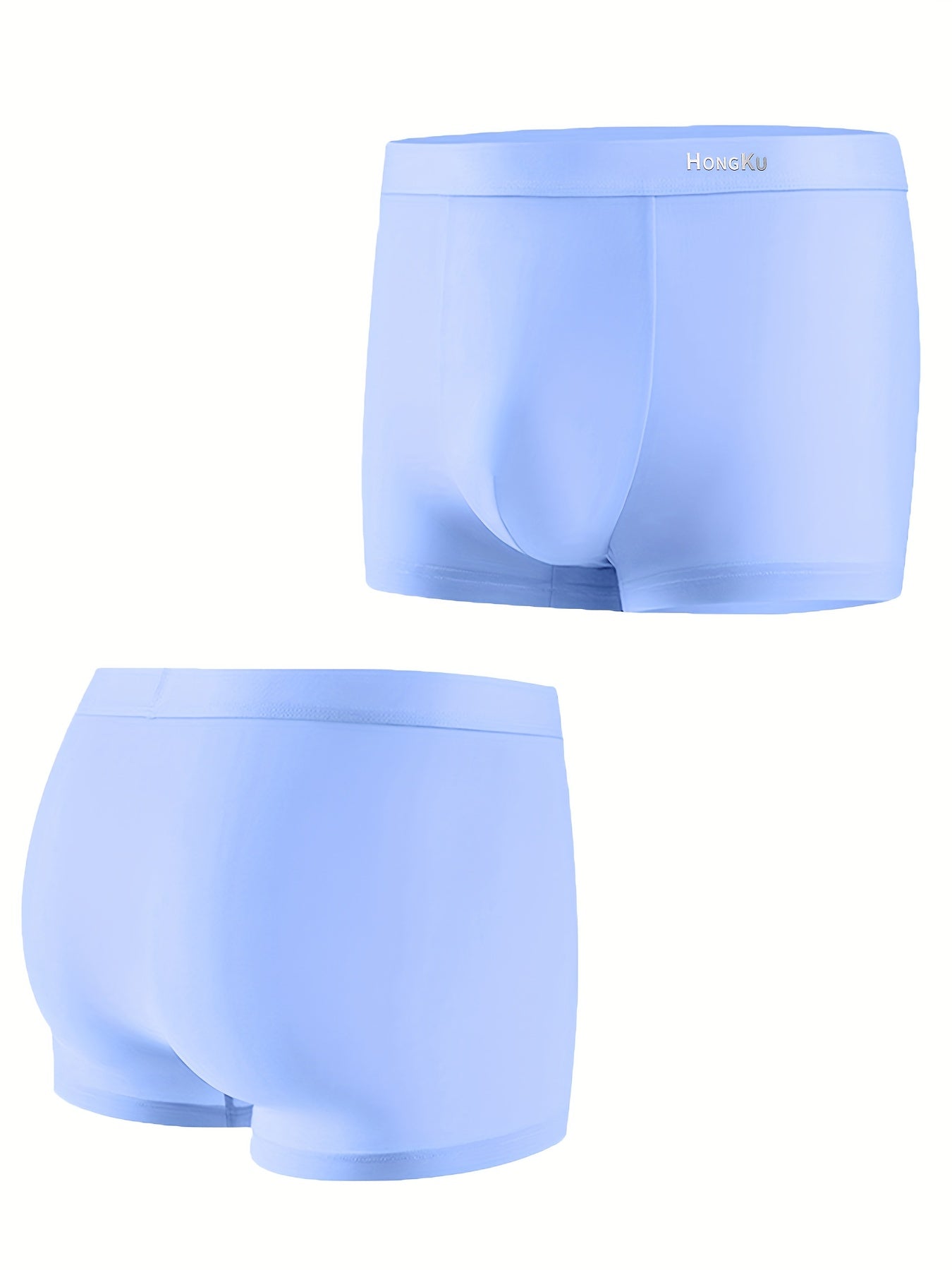 5-Pack Men's Boxer Briefs Solid Color Medium Stretch Knit 88% Polyester 12% Elastane