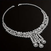 African Bridal Jewelry Set for Women Necklace Bracelet Earrings