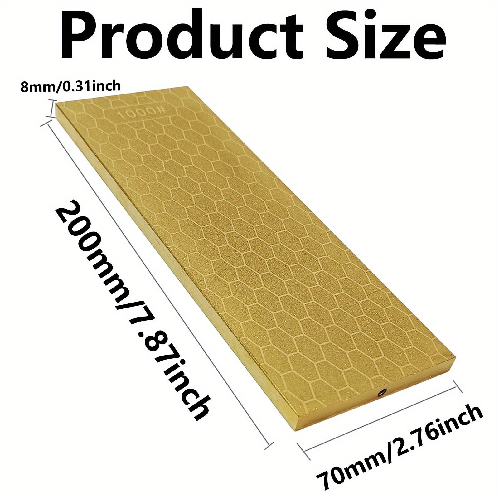 Oshxona pichog'lari uchun olmosni qirqish toshi, ikki tomonlama, 200/1200 qum, qo'lda ishlov berish asbobi