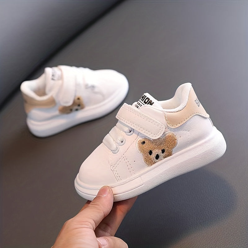 Kids Boys Cartoon Bear Low Top Sneakers Breathable Lightweight Autumn Outdoor Shoes