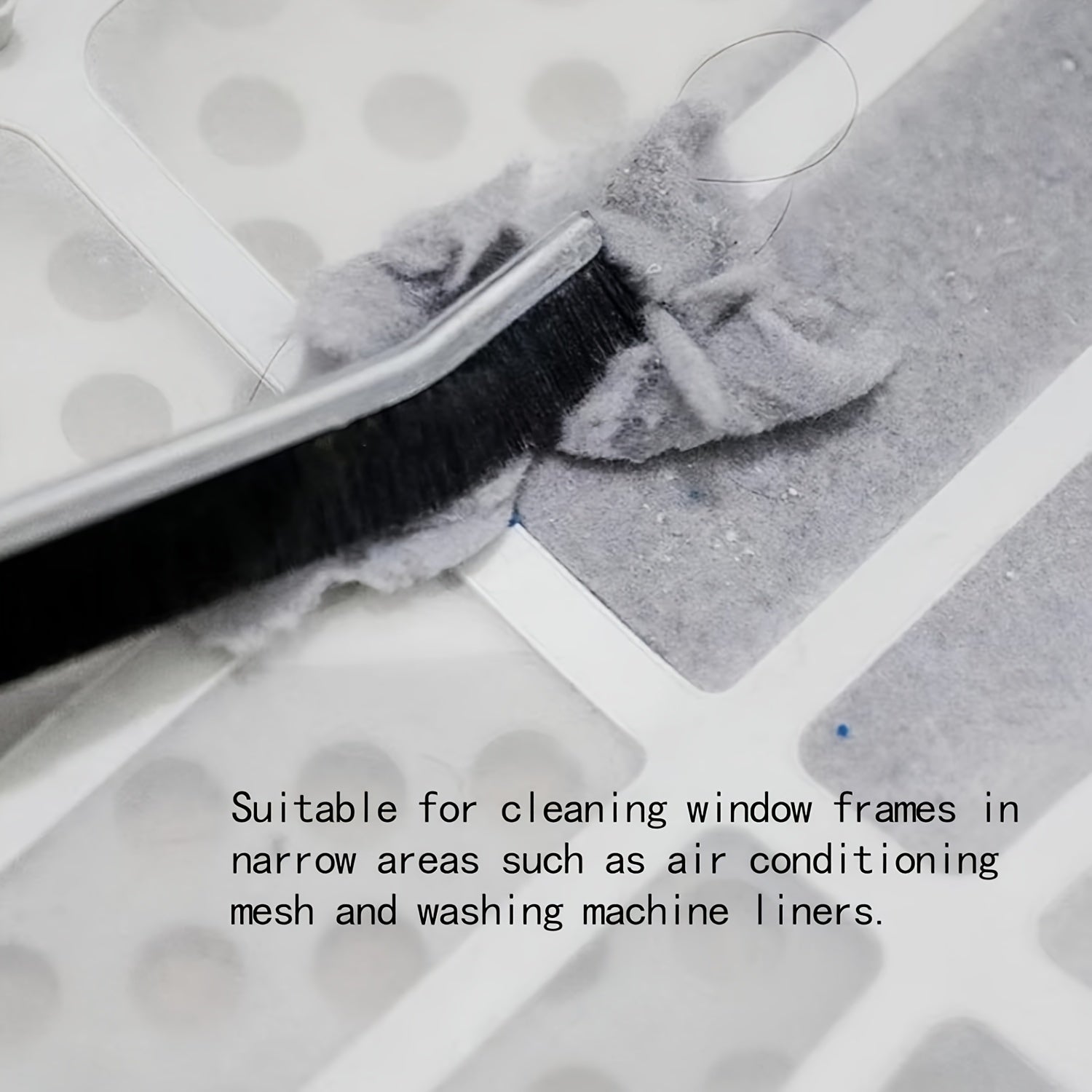 Soft Bristle Crevice Cleaning Brush with Comfort Grip Durable PET Material