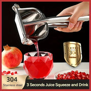 304 Stainless Steel Manual Juice Squeezer for Pomegranate and Orange Juicing