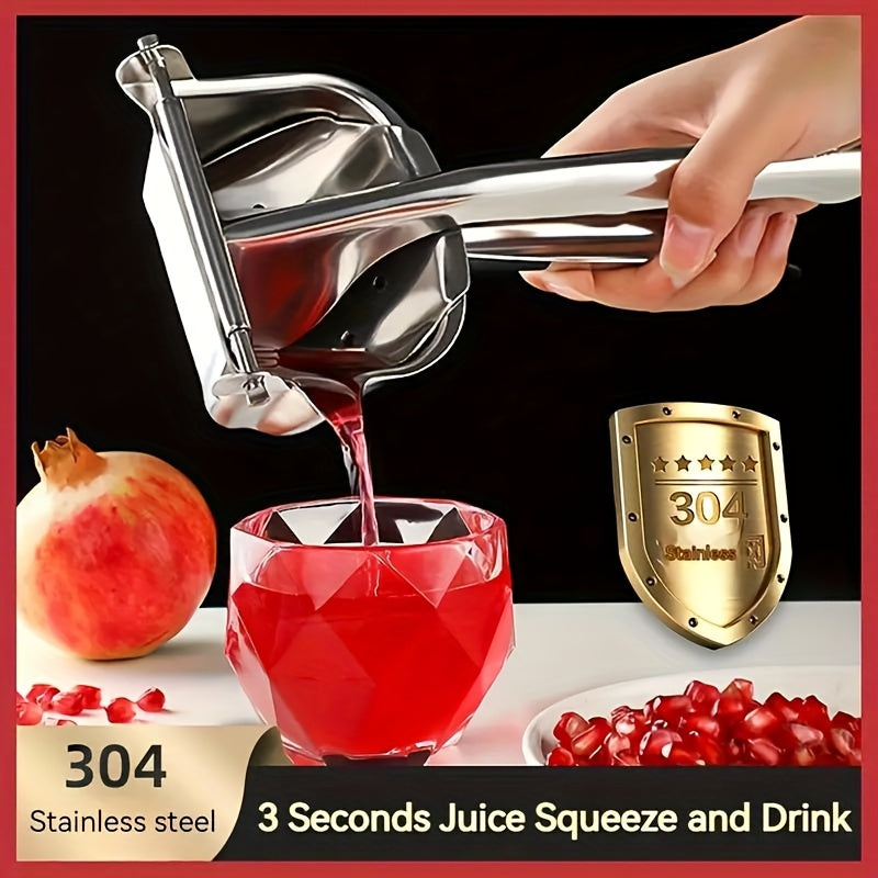 304 Stainless Steel Manual Juice Squeezer for Pomegranate and Orange Juicing