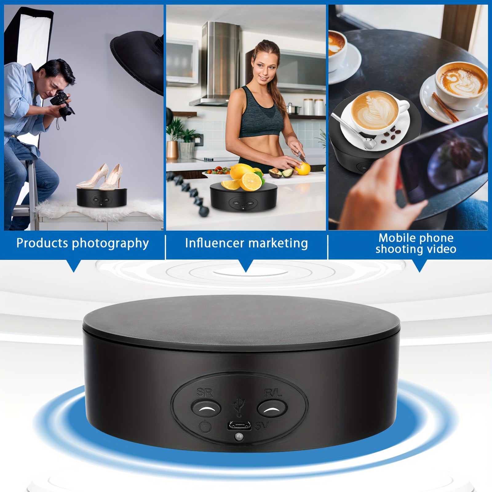 Soporte giratorio para exhibición de 12,95cm, capacidad de carga de 11 libras para fotografía de productos

Source:
Rotating Display Stand 12.95cm 11lbs Load Capacity for Product Photography