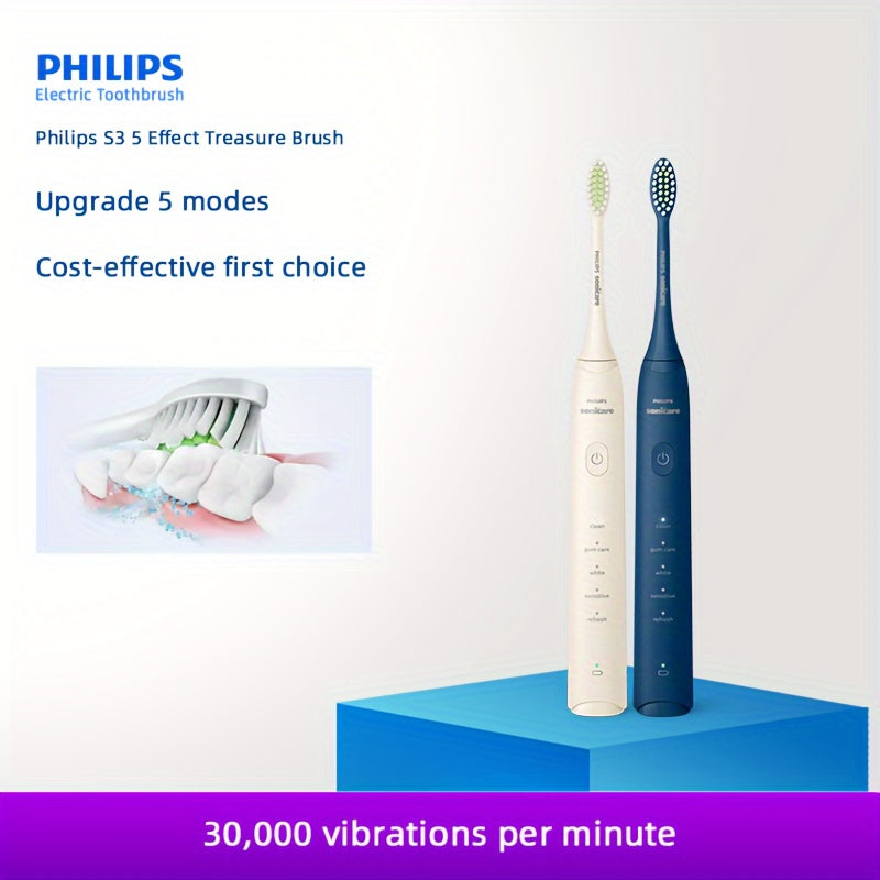 Electric Sonic Toothbrush For Adults, 5 Modes, USB Charging, 30,000 Movements
