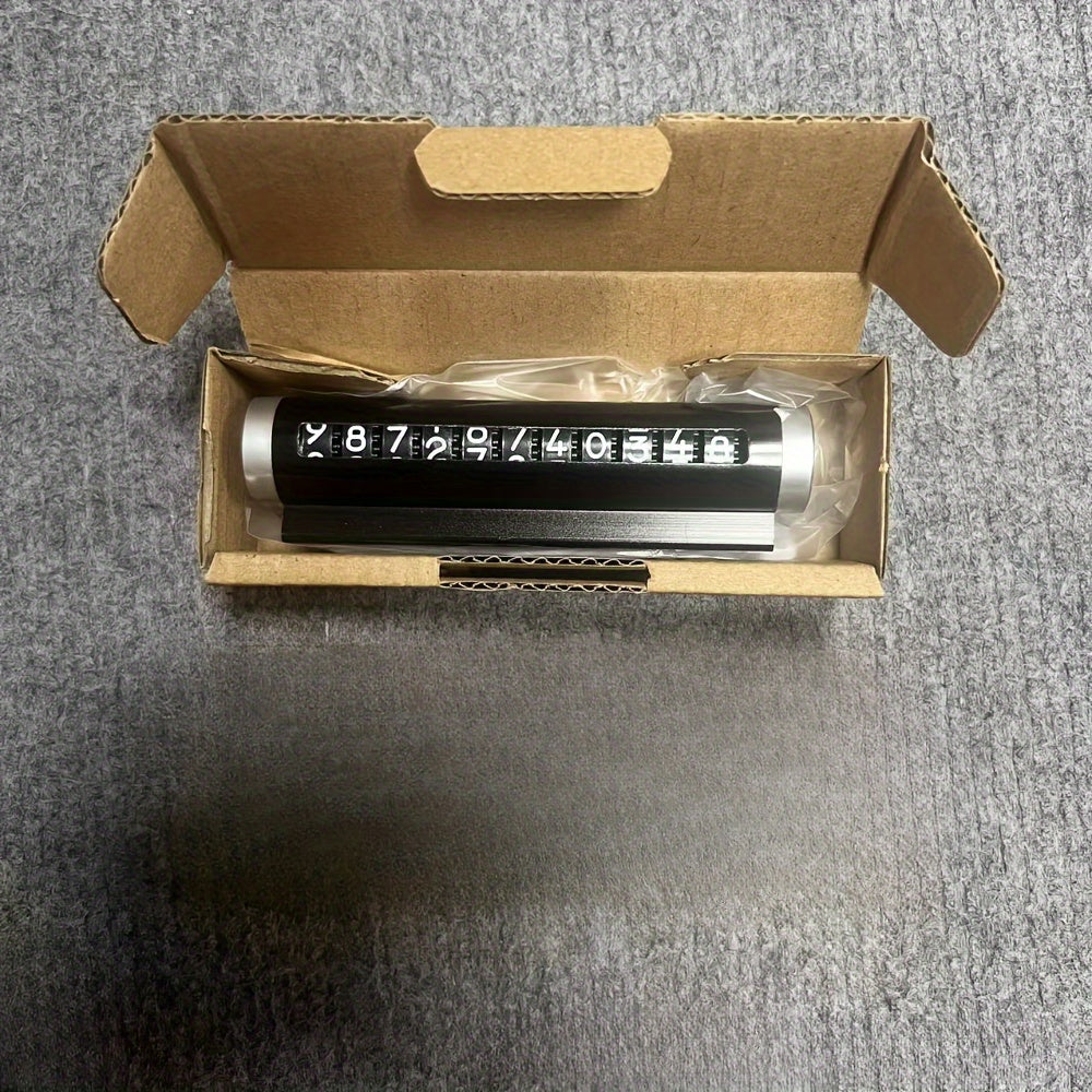 Universal Metal Car Parking Card Aluminum Phone Number Plate Auto Accessories