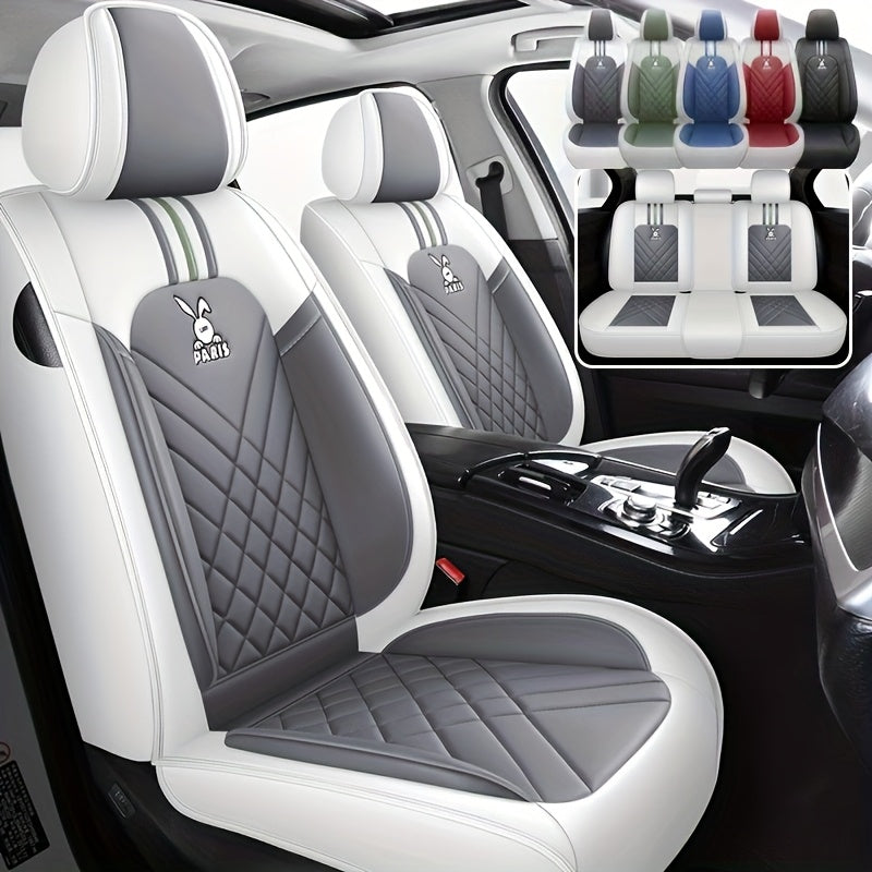 Universal 5-Color PU Leather Car Seat Covers All-Season Ventilated