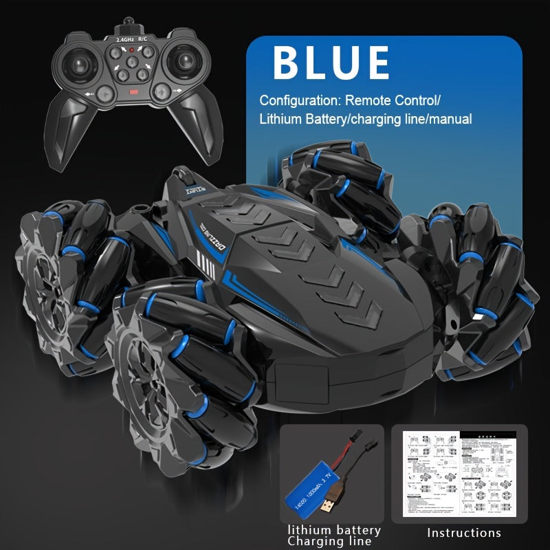 Kids' Gesture Sensing Remote Control Car with Rechargeable Battery and Cool Lights for Boys and Girls