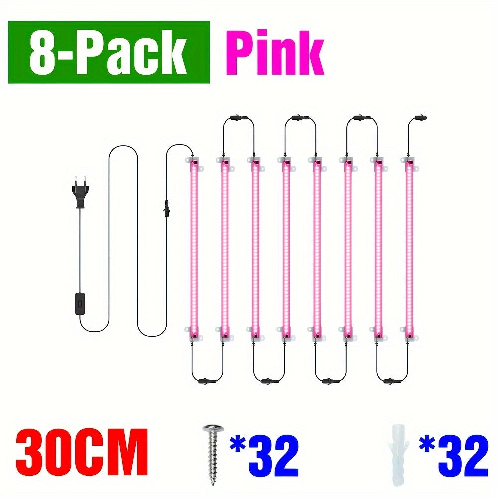 220V Full Spectrum LED Grow Light with 12 Heads 50cm for Indoor Plants Hydroponics Greenhouse