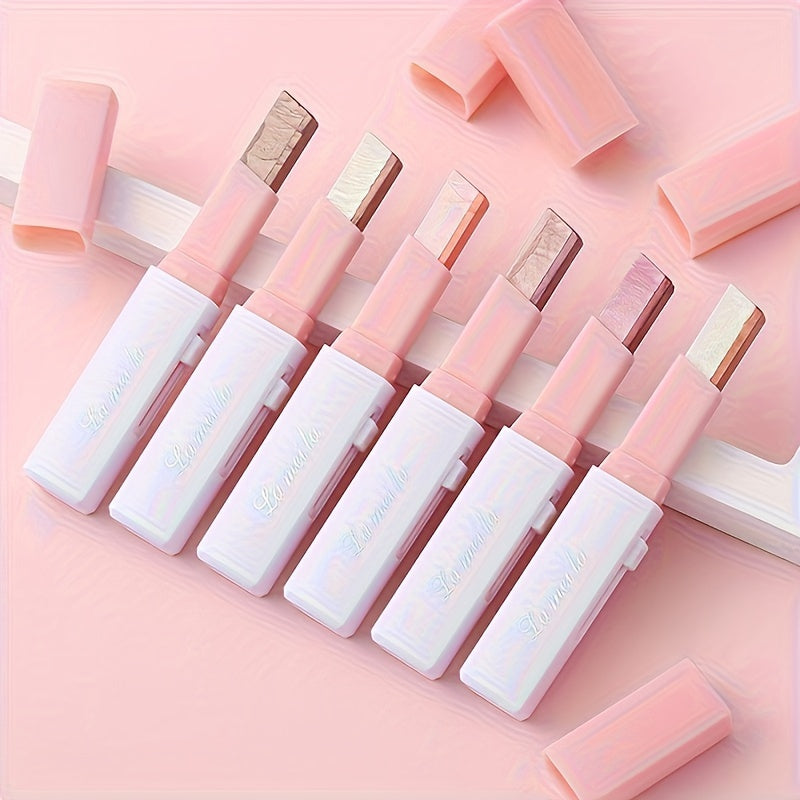 Women Eyeshadow Stick Set 6-Pack Matte Shimmery Waterproof Long-Lasting