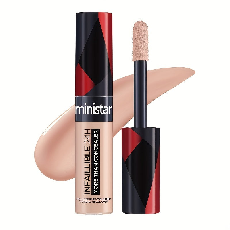 Unisex Liquid Concealer Stick with Large Brush Medium Coverage 0.68oz