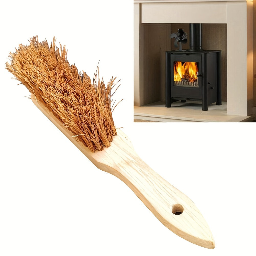 Bristle Fireplace Brush Coconut Palm Cleaning Tool for Fireplaces