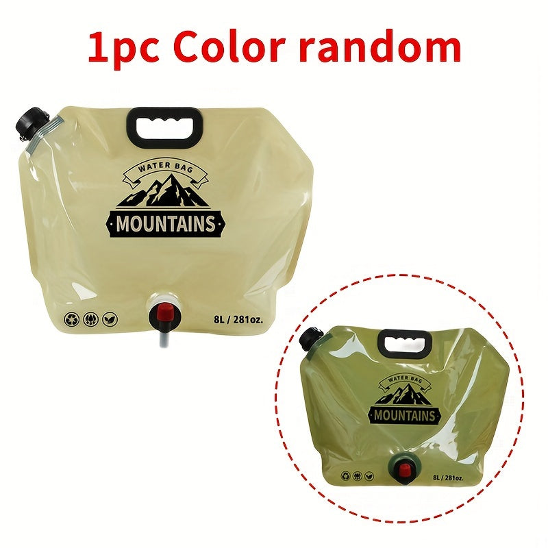 7.99L Collapsible Water Container with Spigot for Camping Hiking Travel and All-Terrain Vehicles