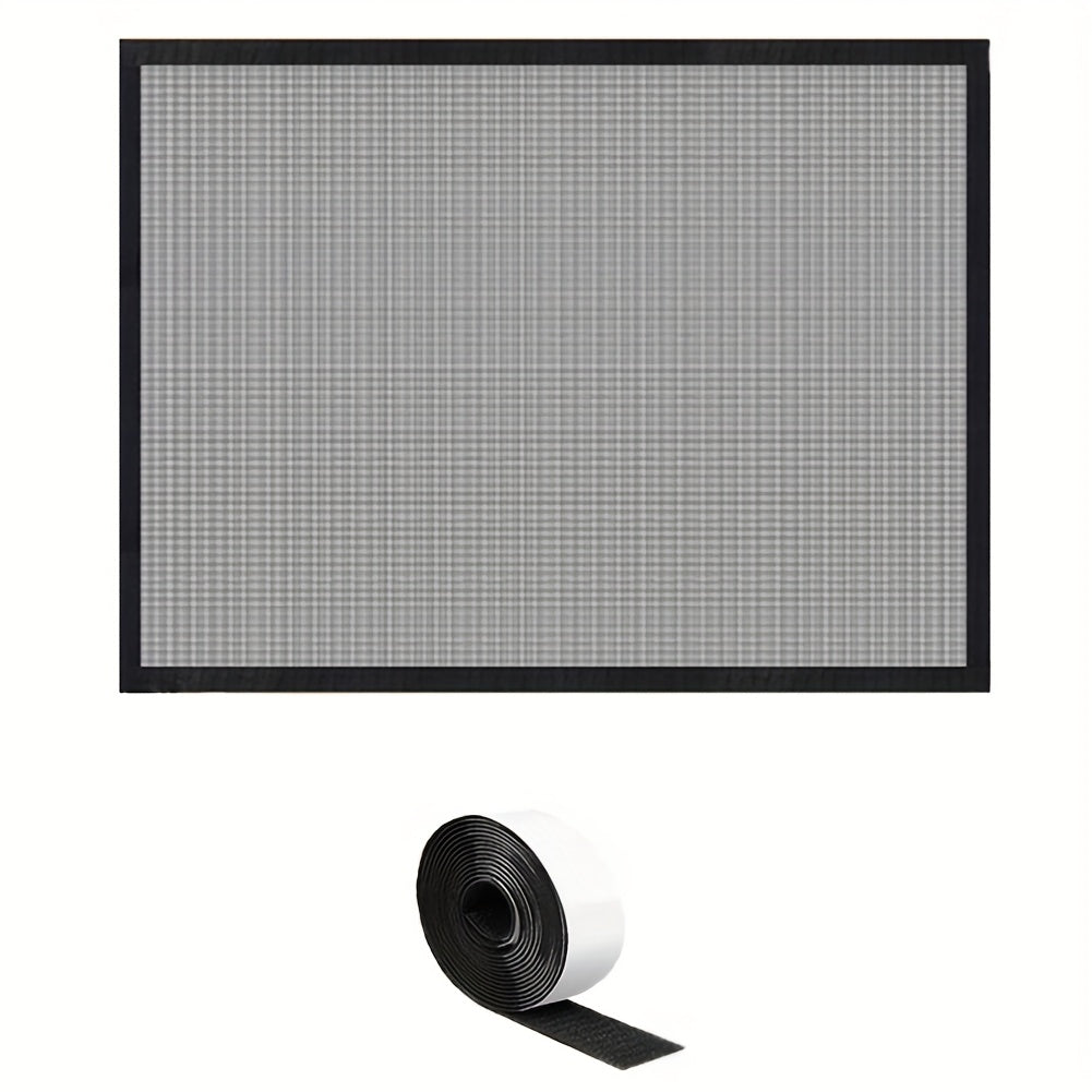 PVC Fireplace Screen Door Cover with Adhesive Mesh for Fireplace Protection Durable Easy to Install