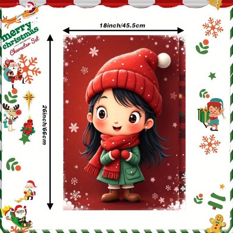 Set of 2 Christmas Snowflake Kitchen Towels 45.72x66.04 cm Holiday Decor