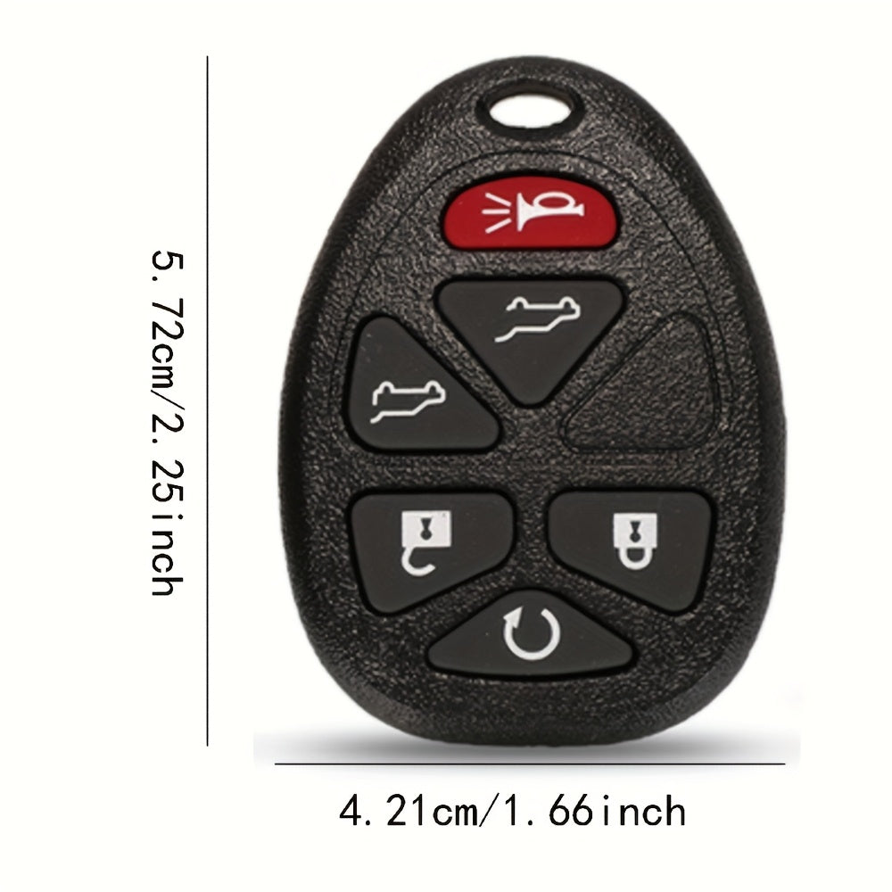 Avtomobil kaliti fob 5/6 tugma qora ABS plastmassa masofaviy boshqaruv ko‘plab transport vositalari uchun