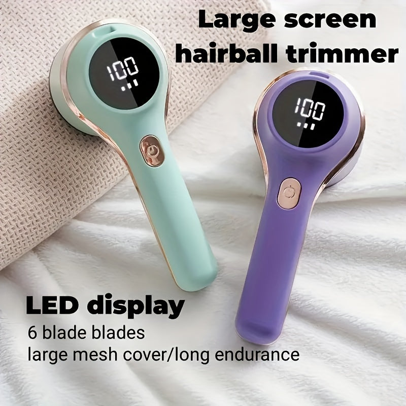Rechargeable Electric Lint Remover for Clothes and Sweaters Portable Fabric Shaver Fuzz Ball Remover