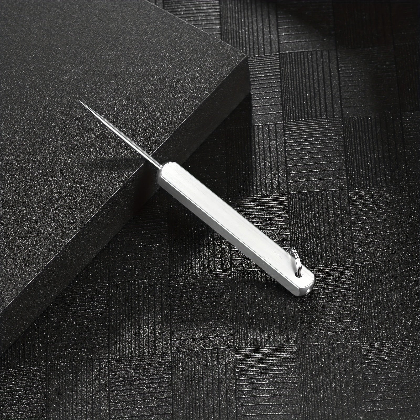 Portable Titanium Toothpick Keychain Stainless Steel Reusable Pocket Teeth For Travel