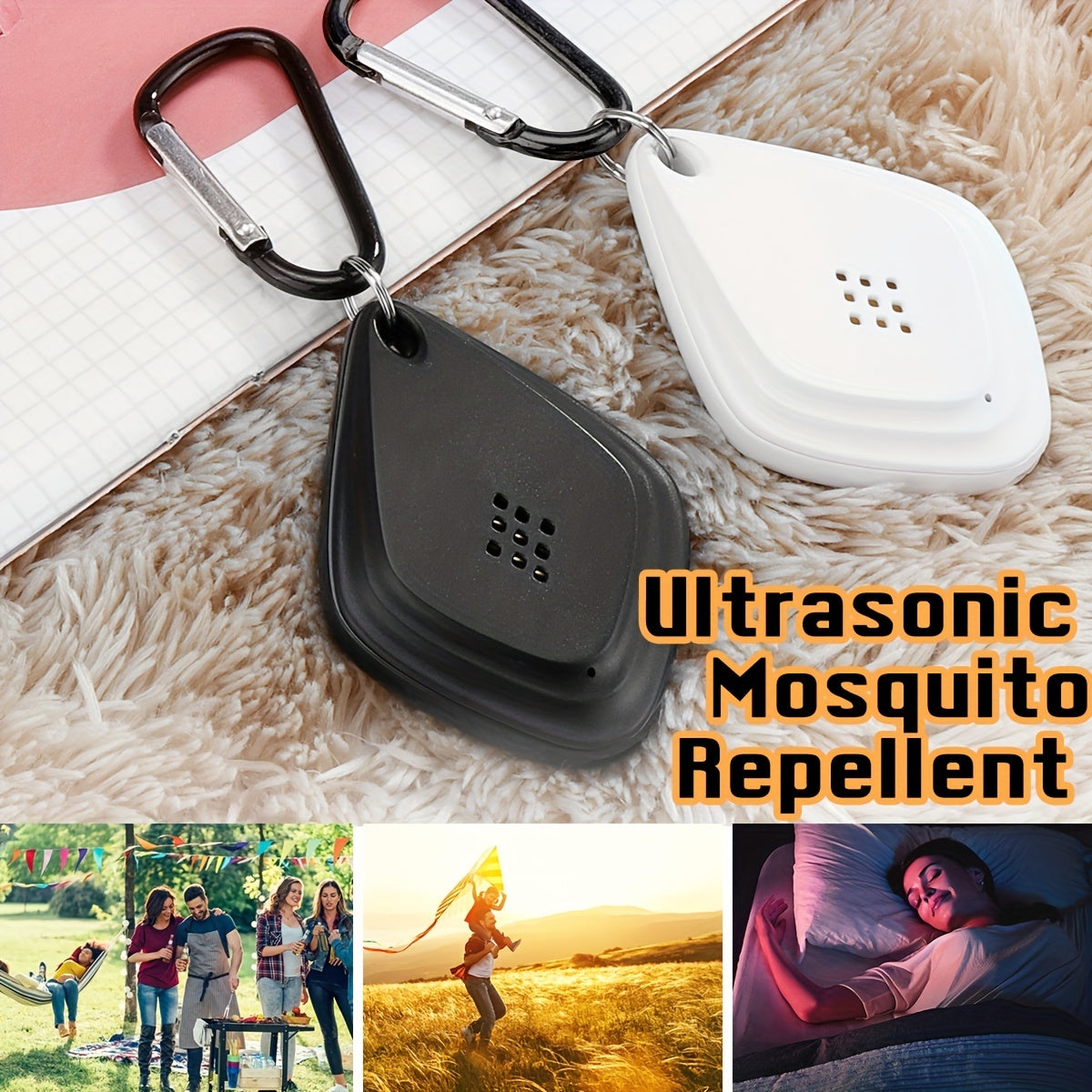 Collar repelente de mosquitos ultrasónico portátil para mascotas control de pulgas garrapatas plaga