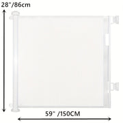 Retractable Mesh Baby Safety Gate for Doorways Stairs Indoor Outdoor 71cm Tall