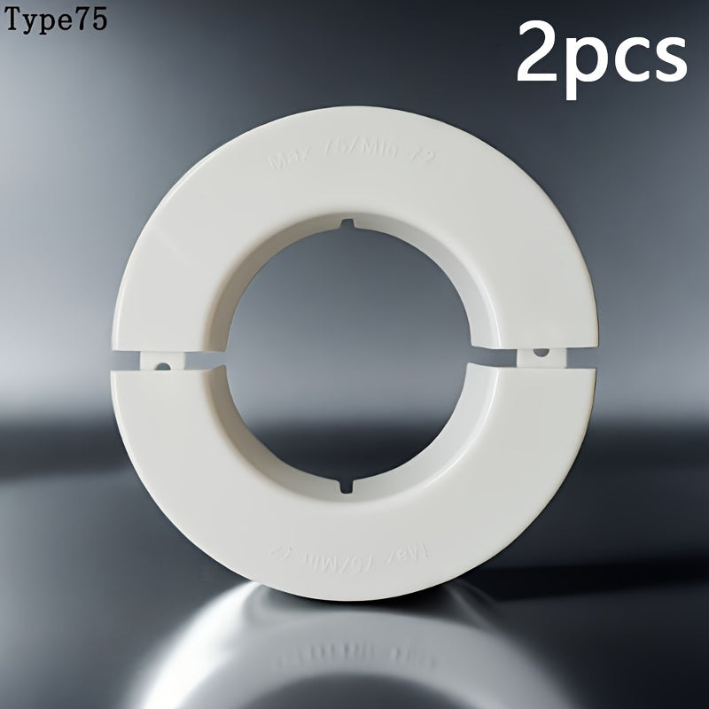 2-to'plam PVC devor teshigi qopqog'i konditsioner va quvur uchlari uchun