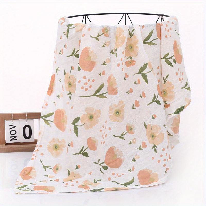 Muslin Swaddle Blanket for Newborns Soft Baby Wrap 47x47 Inches