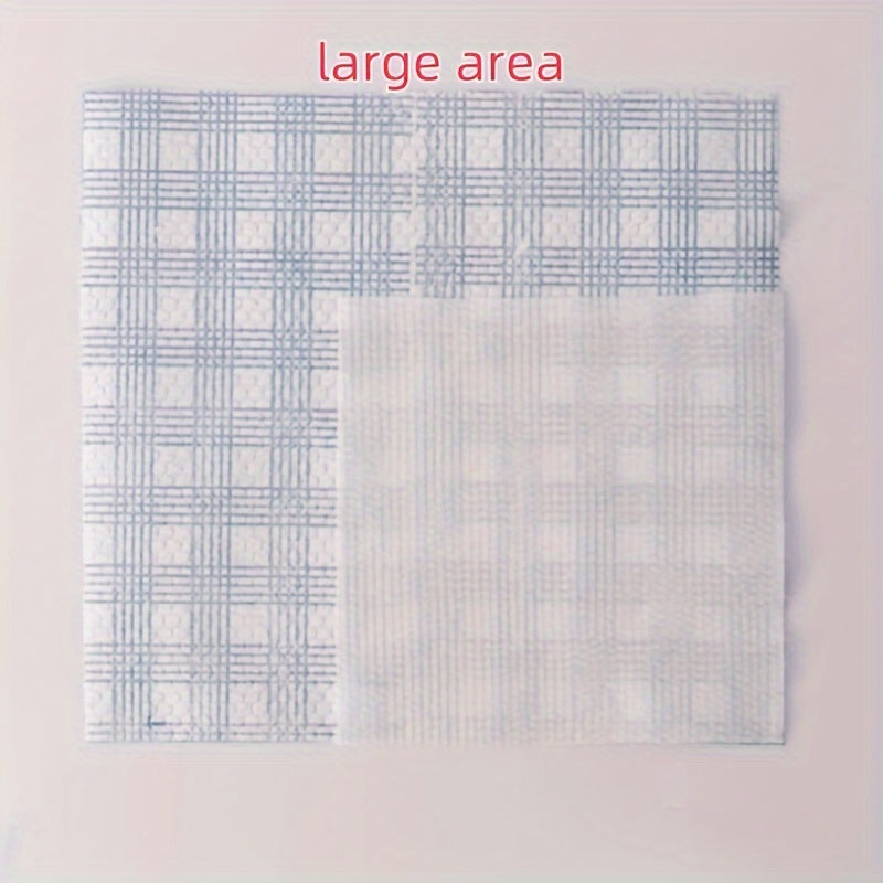 Blue Plaid Lazy Rags Pack for Wet Dry Cleaning Kitchen Dish Towels