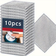 Double-Sided Steel Wire Cloths for Dishwashing, Reusable, Non-Greasy Kitchen Towels