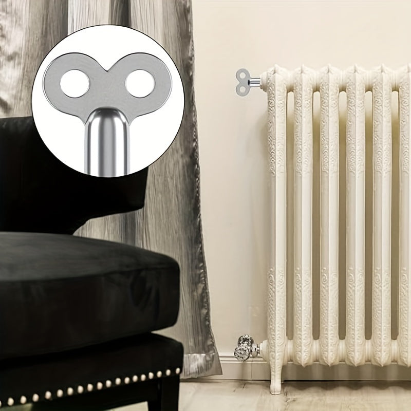 Universal Zinc Alloy Radiator Bleed Key 2-Pack for Heating Valves