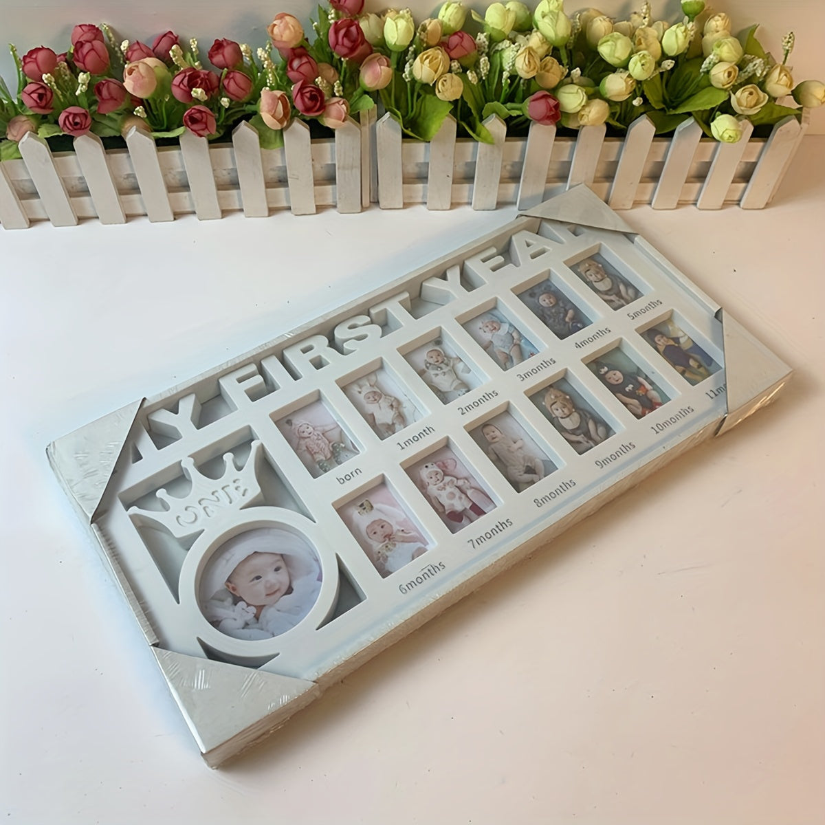 Photo Frame for Growth Records Creative Wall or Tabletop Display 40x19cm