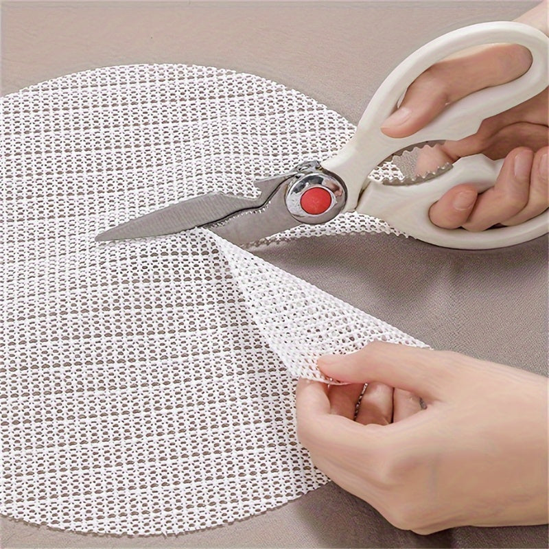 4-Pack White Non-Slip Mattress Grip Pads Woven Nylon Bed Sofa Slippage Prevention