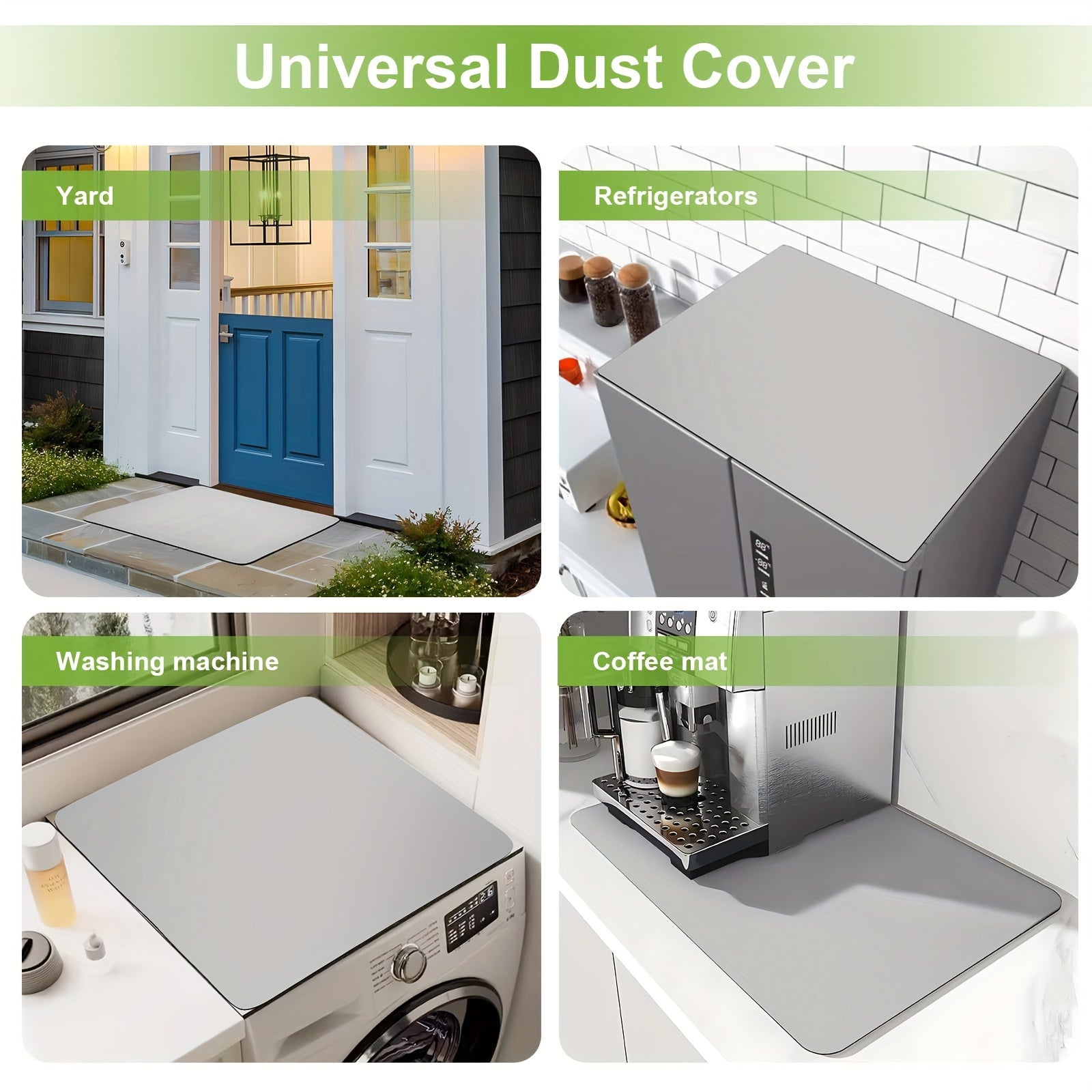 Washer Dryer Cover Protector Mat Non-Slip Durable Absorbent