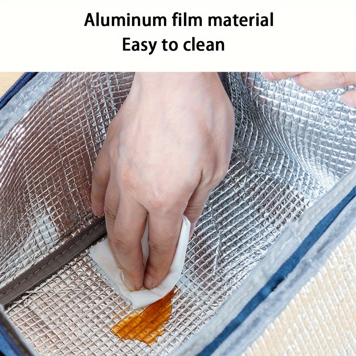 Bolsa de almuerzo aislada y a prueba de fugas de gran capacidad con diseño de animales para oficina y viajes