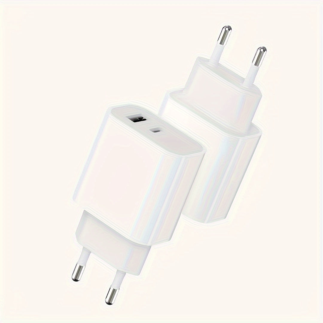 Travel Adapter USB Type-C Wall Charger European Plug 220V for iPhone 15