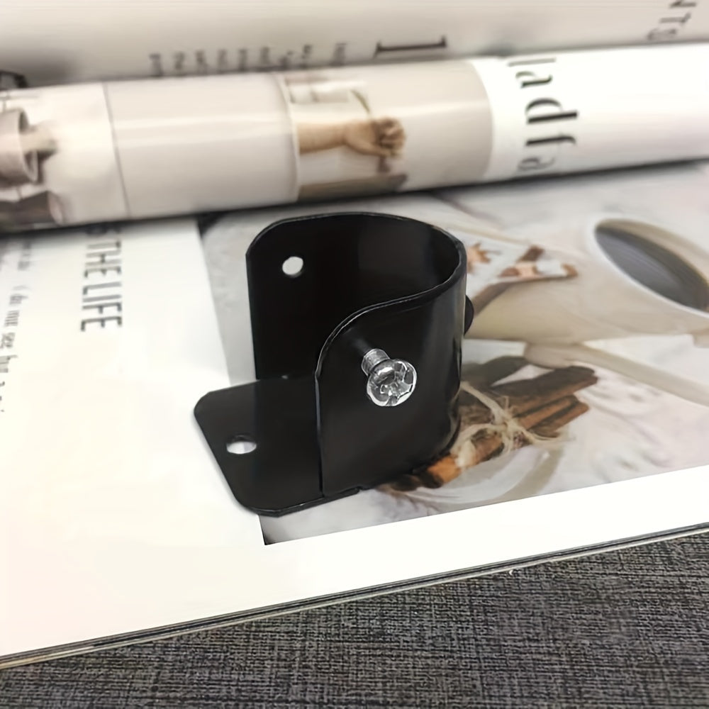 Set of 1 or 2 Curtain Rod Flange Fittings for Roman and Stainless Pipe Mounting