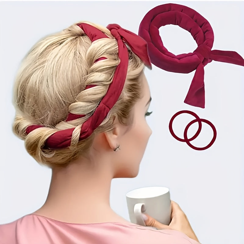 Women Heatless Hair Curlers No Heat Sleep-In Curlers for Soft Waves