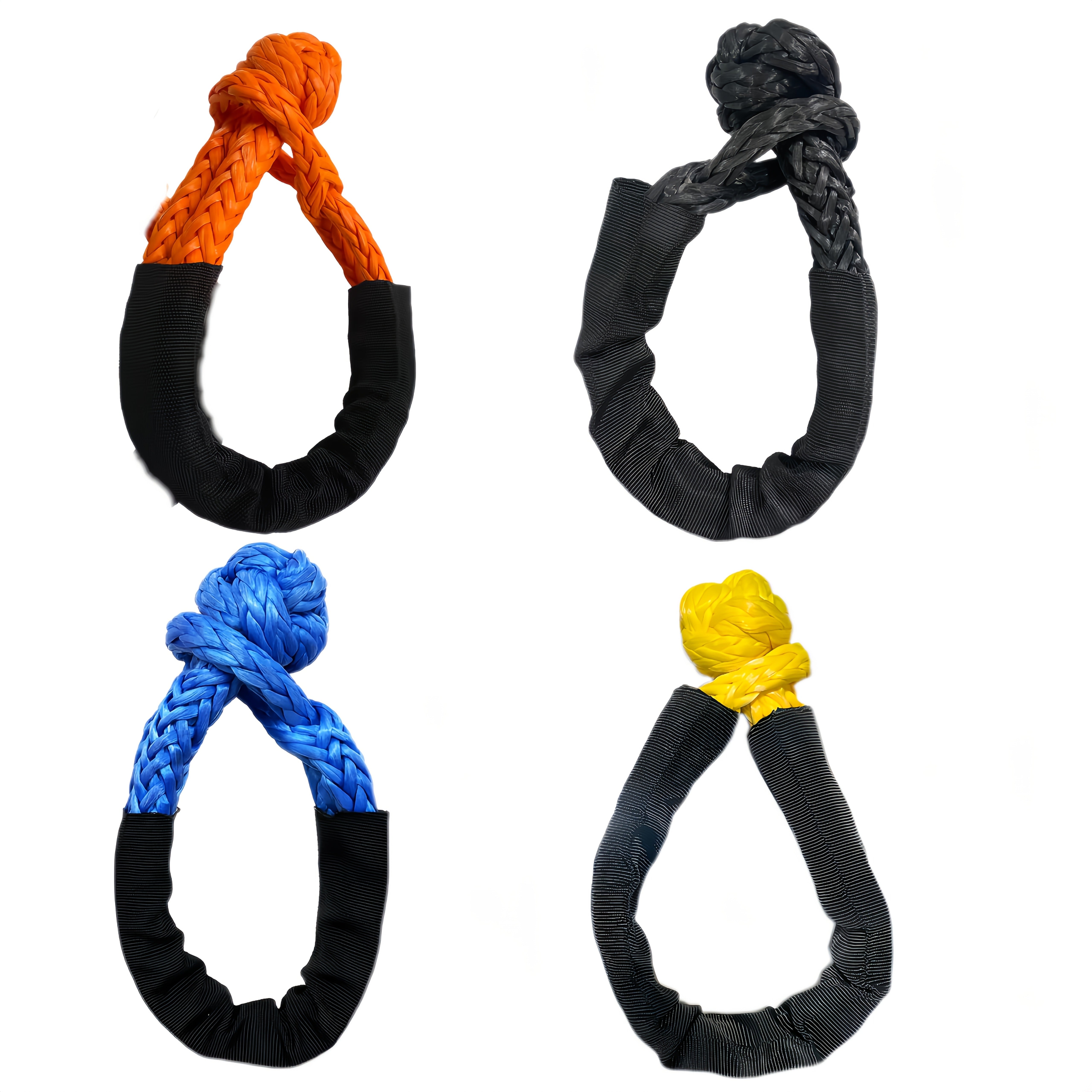 Flexible U-Hook Rope Trailer Hitch Durable PE Braided Universal Fit Tow Trailer Accessory