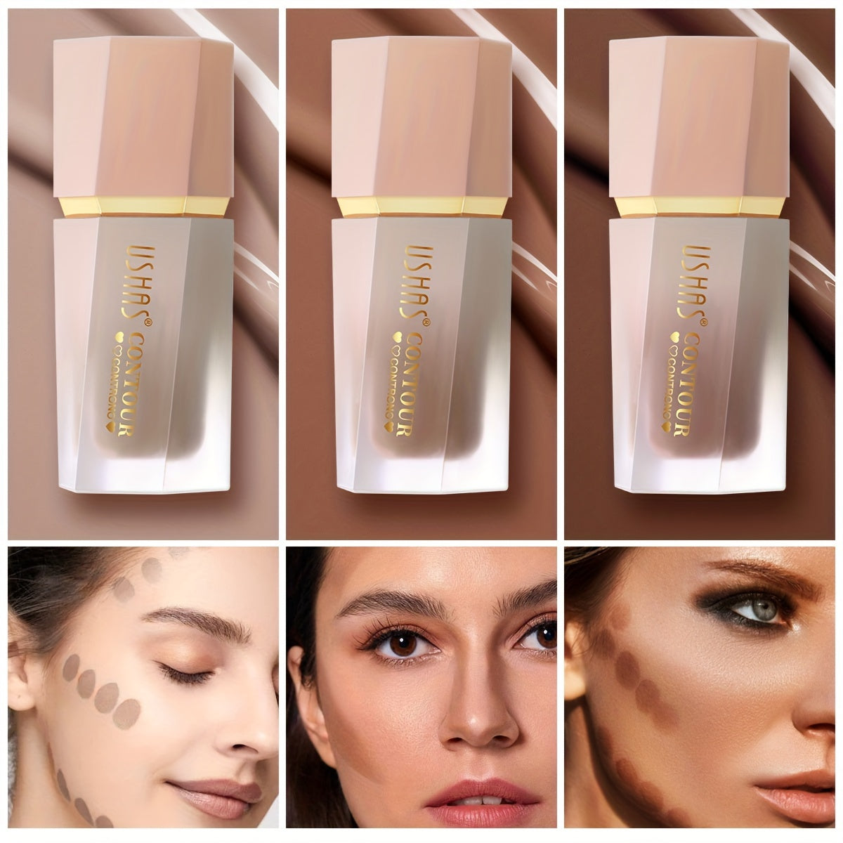 Women Concealer Stick Full Coverage Long-lasting Matte Makeup Set of 3 Colors