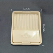 Egiluvchan oshxona tashkilotchisi, buklanishi mumkin - Qozon qopqog'i uchun ushlagich va qoshiq va asboblar uchun tokcha mavjud, sizning ish stolingizni tartibga solish uchun mukammal.