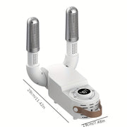 Portativ poyabzal qurituvchi va isituvchi, egiluvchan dizayn, hidni yo'q qiladi, Evropa standartidagi rozetka, batareyalar talab qilinmaydi.