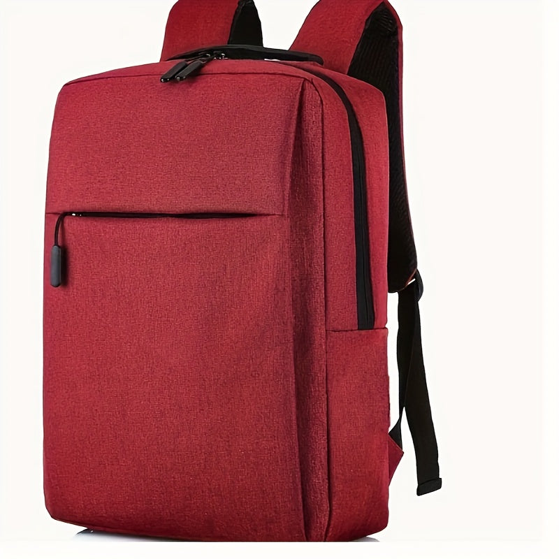 Durable Nylon Travel Backpack with Laptop Compartment Adjustable Straps Multi-Compartment for Commuting School Office Outdoor