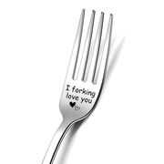 Engraved Stainless Steel Dinner Fork Romantic Gift for Any Occasion