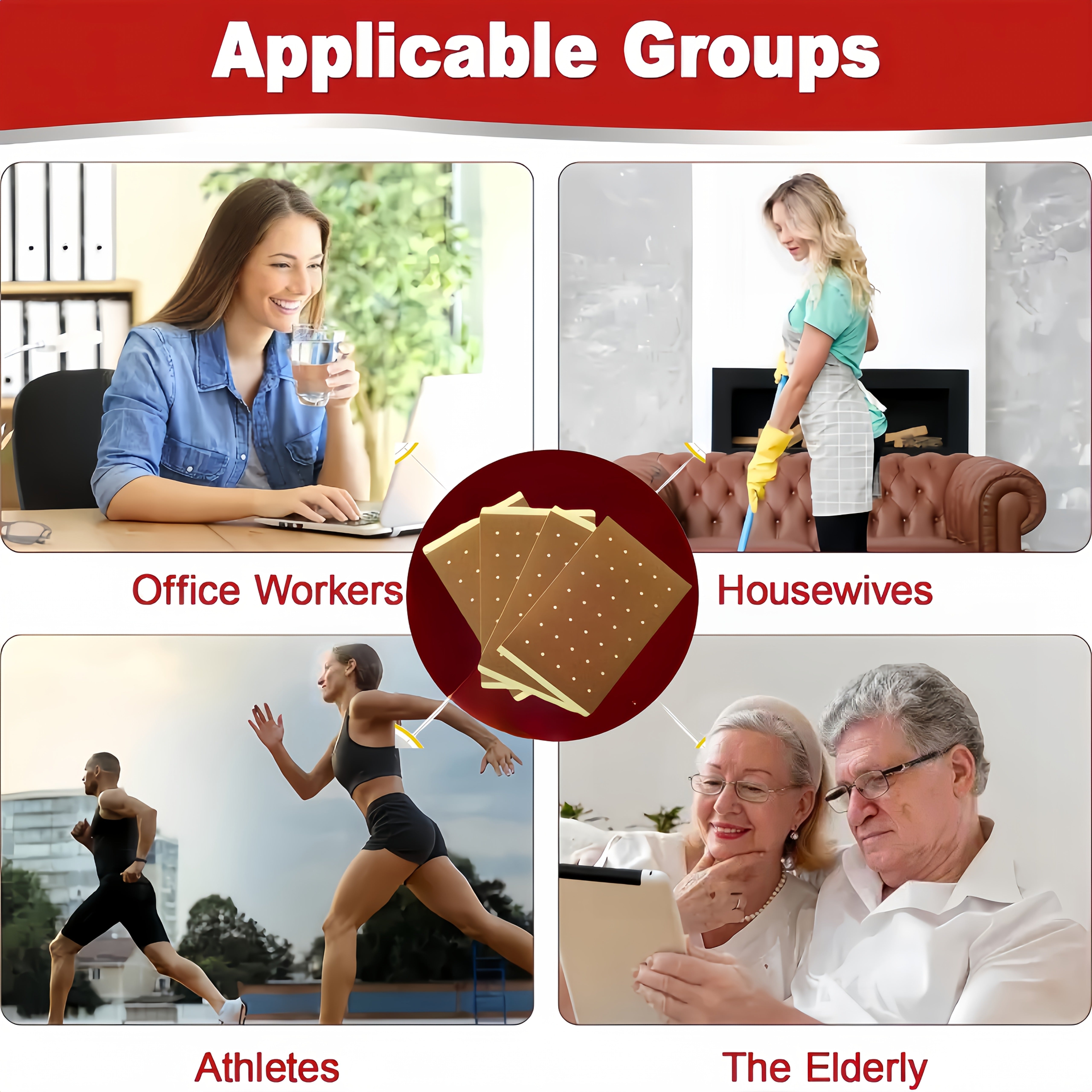 68 Herbal Hot Compresses for Back, Joints, Muscles, Natural Non-Electrical