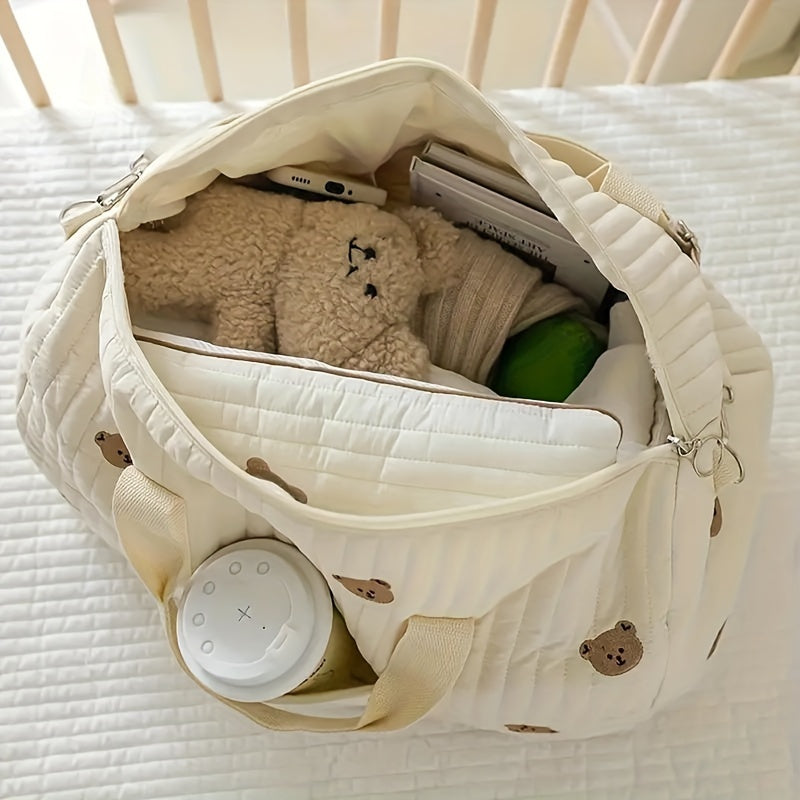 Diaper Bag for Moms with Shoulder Strap and Organized Storage for Baby Essentials