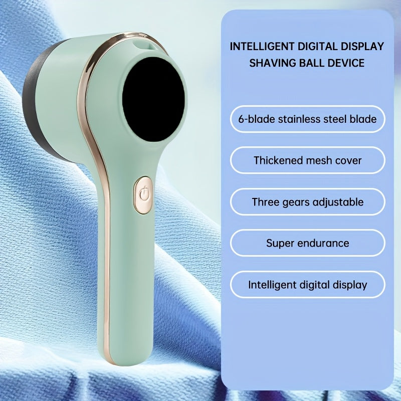 USB перезаряжаемый удалитель катышков с регулируемыми настройками, LED-дисплей. Идеально подходит для свитеров, ковров. Уход за тканью без запутывания, органайзер для одежды.