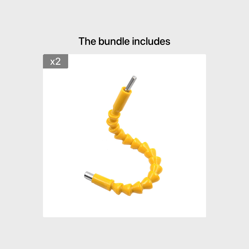 Универсальное гибкое металлическое расширение для сверла с шестигранным хвостовиком 300мм, черное