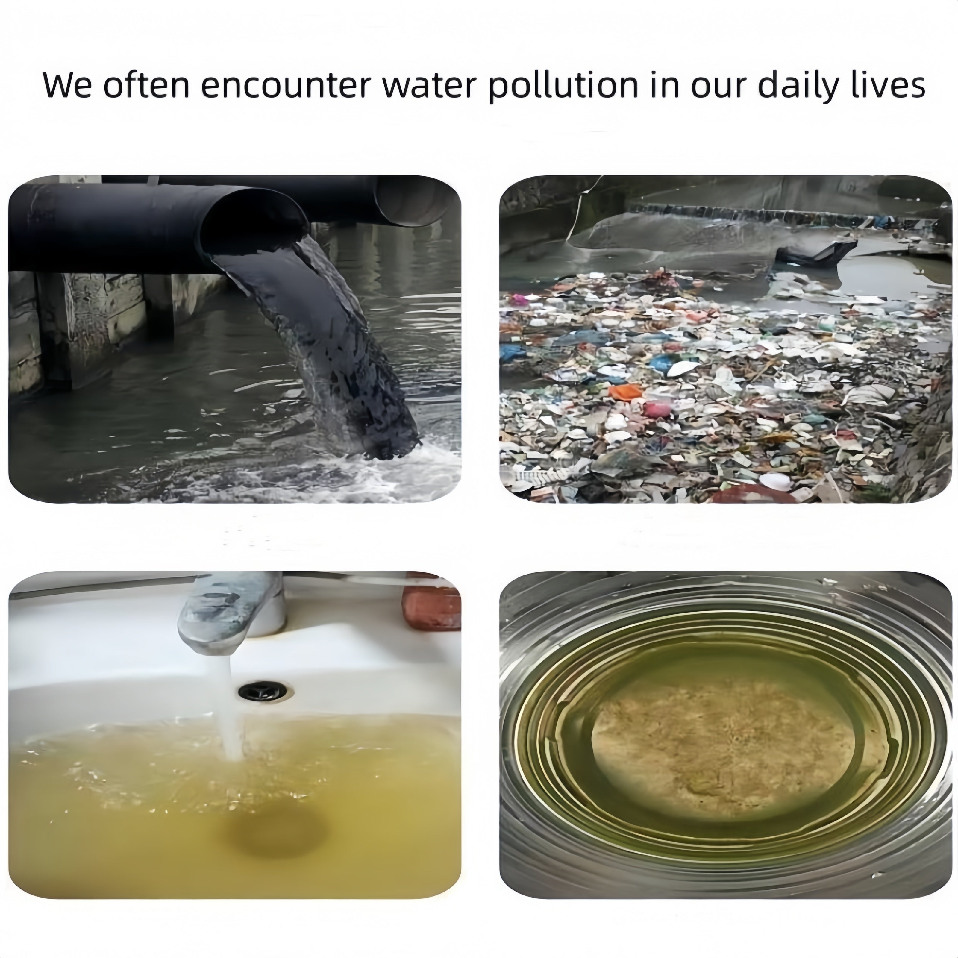 One Piece Faucet Water Filter Element with Multi-Layer Filtration for Purifiers