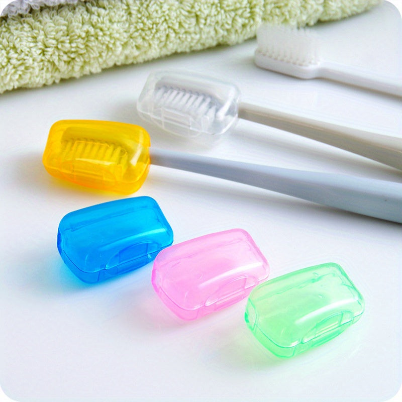 10 Pieces Portable Toothbrush Head Covers Travel Protective Cases for Adults