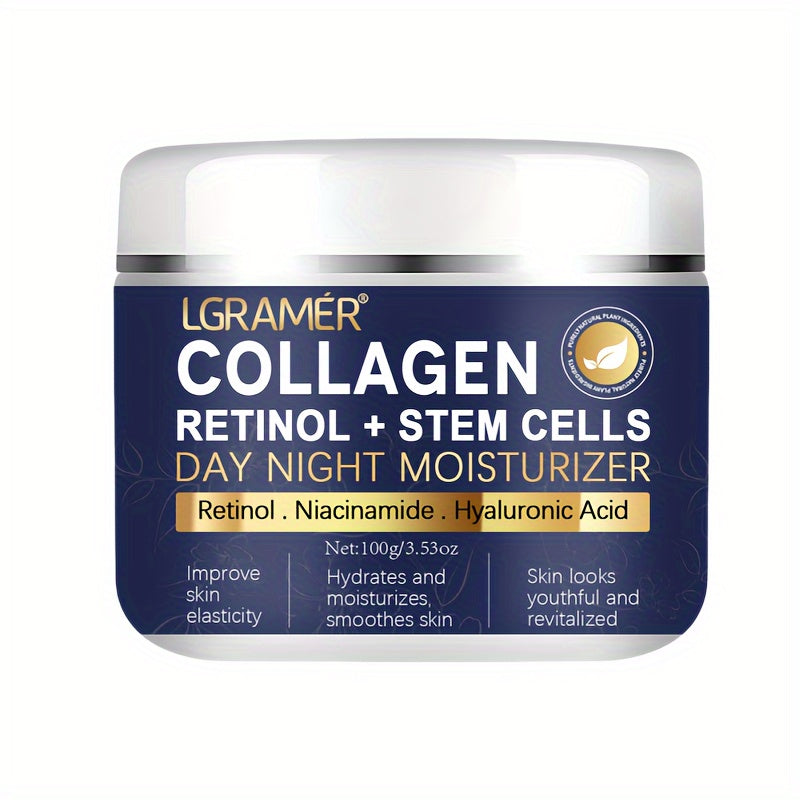 Unisex Collagen Retinol Stem Cells Moisturizer Day Night Cream for All Skin Types 60g